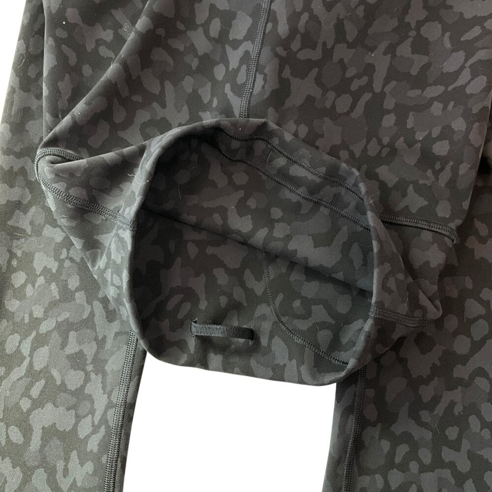 Lululemon Leggings Womens 2 Black Camo High Rise Lululemon Wunder Train Tight - Picture 5 of 11